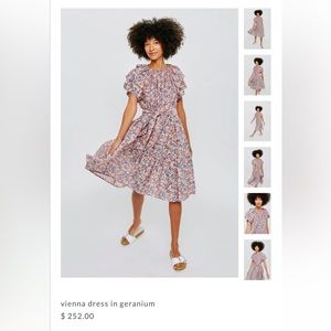 COPY - Mirth Caftans Vienna Dress in Geranium S